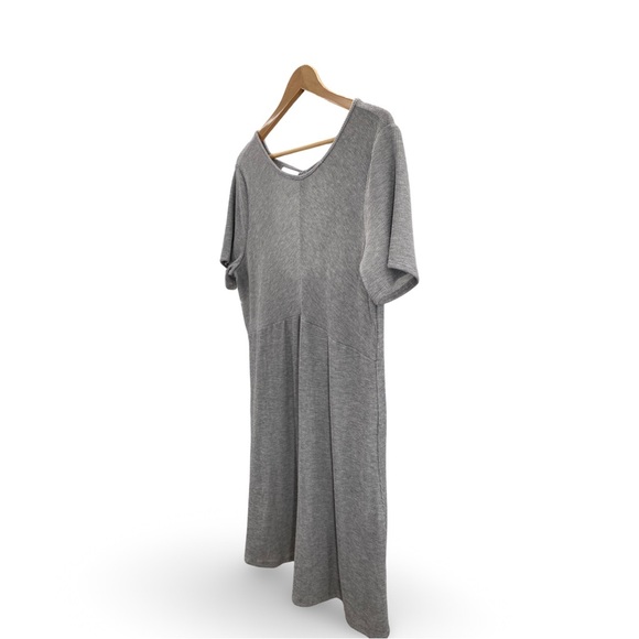Heatherly Byanka Grey open back dress NWT 1X Stitch Fix Super Soft - Picture 4 of 10